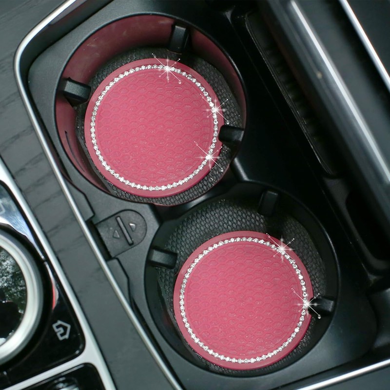 JNNJ Pack of 2 Universal Car Drink Holder Coasters, Car