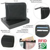 CF CATTERFELD Men's Genuine Leather Wallet with RFID Protection, black,