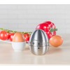 PEARL Kitchen Alarm Clock: Stainless Steel Egg Timer, 60 Minute