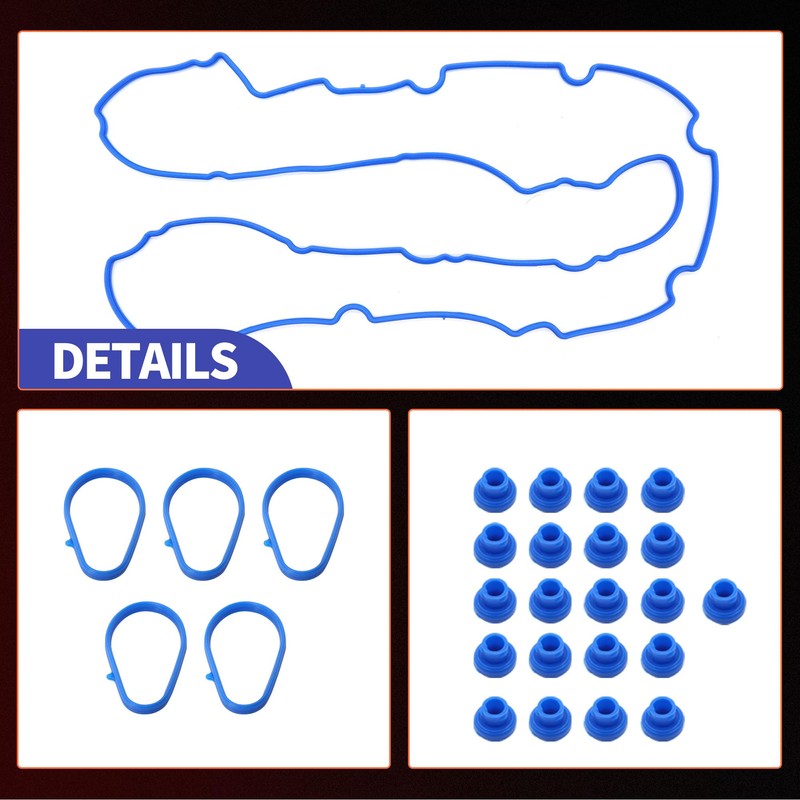 HiSport Valve Cover Gasket Set - Compatible with Chevy Colorado