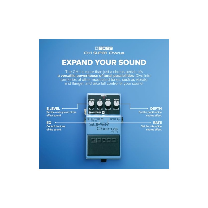 BOSS CH-1 SUPER Chorus | Classic Compact Chorus Effects Pedal