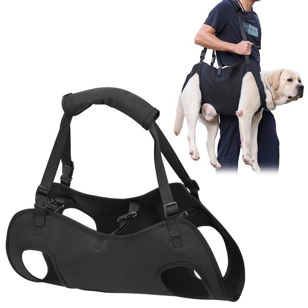 Yuragim Dog Carrying Aid, Portable Dog Harness Stairs Adjustable Carrying