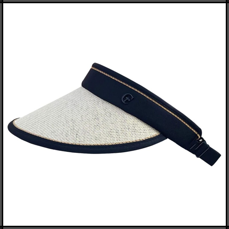 White Fang CA554 Women's Visor, Sun Visor, Plain, Hat, Foldable,