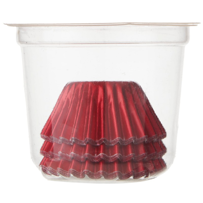 Fox Run 6957 Red Foil Bake Cups, Petit Four, 48