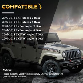 Front Swaybar Quicker Disconnect System with 2.5" - 6" Lift For 2007-2018 Jeep Wrangler JK JKU Replace 2034 Adjustable Quicker Disconnect Sway Bar links