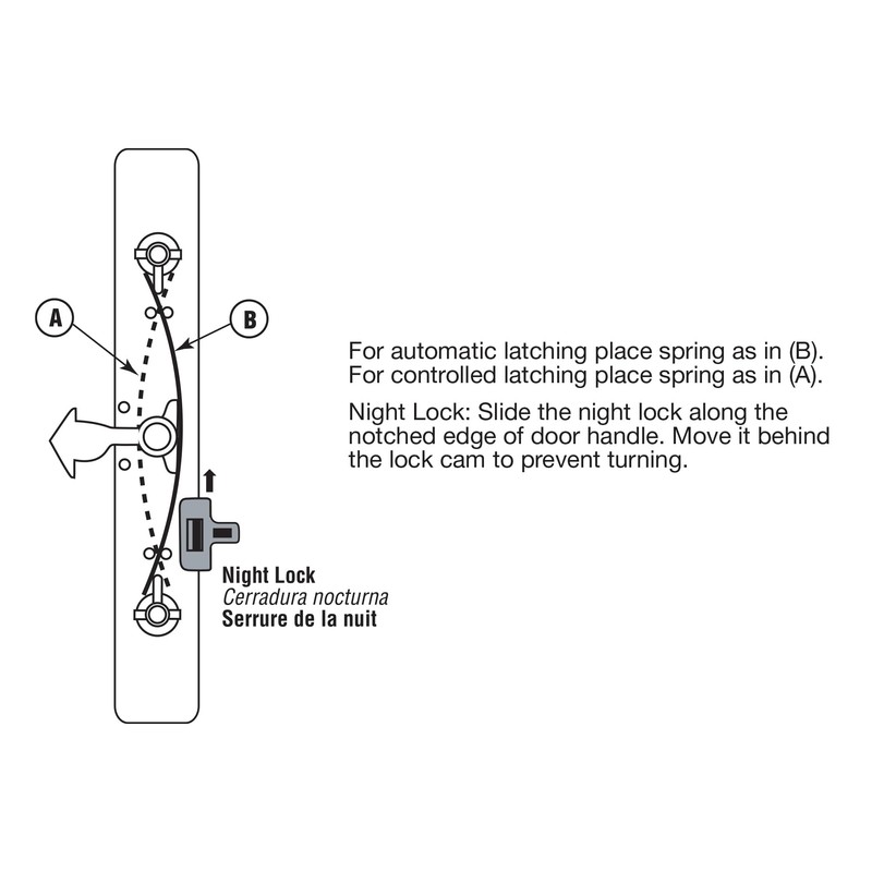 Prime-Line C 1064 Diecast with Wood Handle, Gray, Patio Door