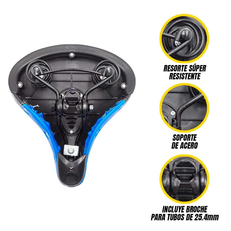 ALTREGO Asiento para Bicicleta Prostático, Ancho y Muy Cómodo, Incluye