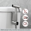Tecmolog Hand Held Bidet Sprayer Stainless Steel Shattaf for Toilet,