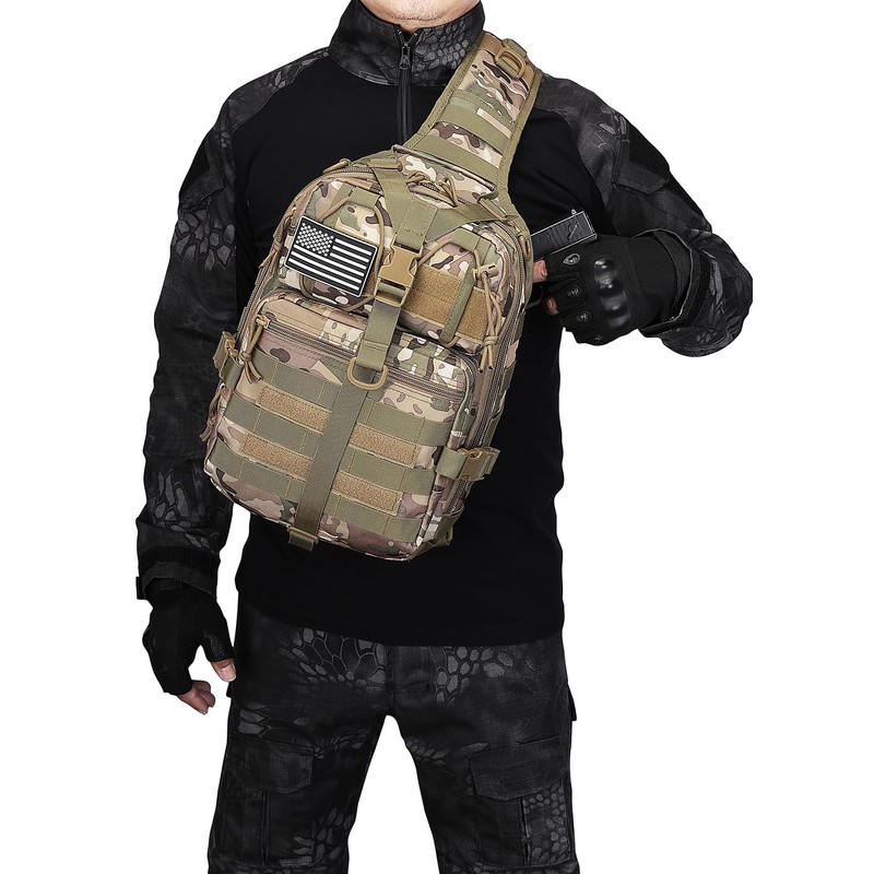 ATBP Tactical Sling Backpack Bag Military Shoulder Bag Pack for