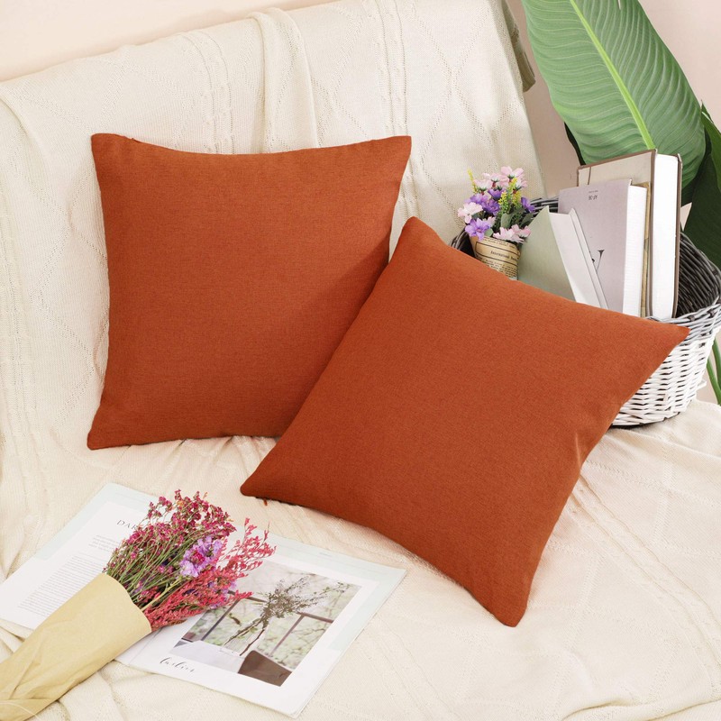 PiccoCasa Waterproof Pillow Case Cushion Cover for Sofa Backrest Soft