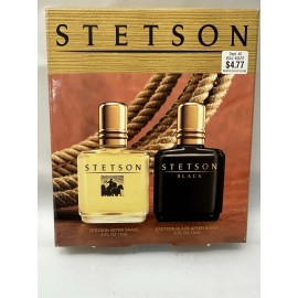 Stetson Vintage Stetson Aftershave Gift Pack - Unused Regular & Black Scents  New in Box