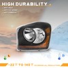 WEELMOTO Headlights for 2004-2005 Dodge Durango Headlight Assembly Pair for