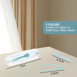 SUNZWO Kontaktlinsenentferner, umweltfreundlich, ungiftig, Pinzette und Applikator-Set, tragbar und sicher für Reisen, Zuhause und den täglichen Gebrauch, 5-teilig