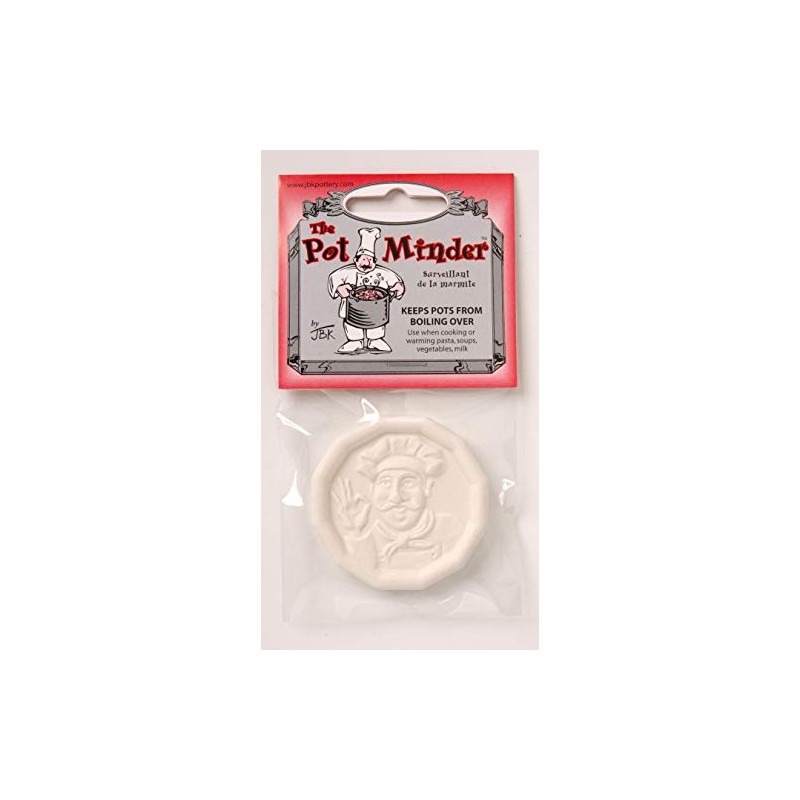 JBK Pottery Pot Minder Ceramic Boil Spill Stopper Disc -