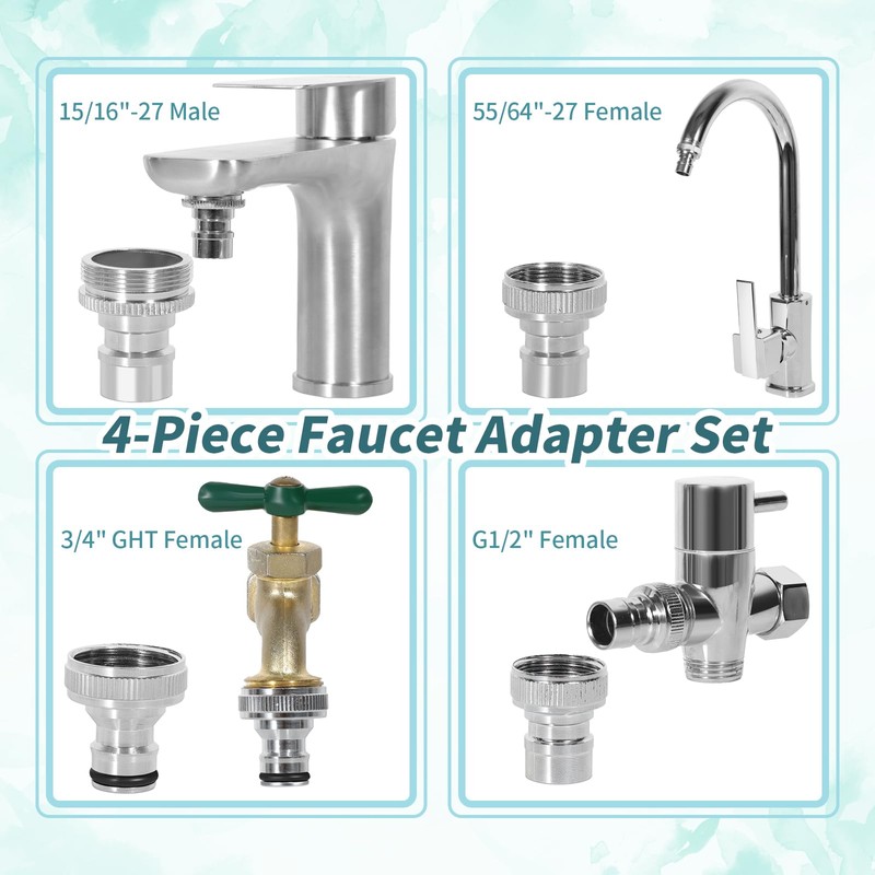 Hose for Sink Faucet, Quick Connect Hose for Bathroom, Kitchen,