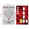 Viayen 4 Year Anniversary Card for Men Women Him Her-