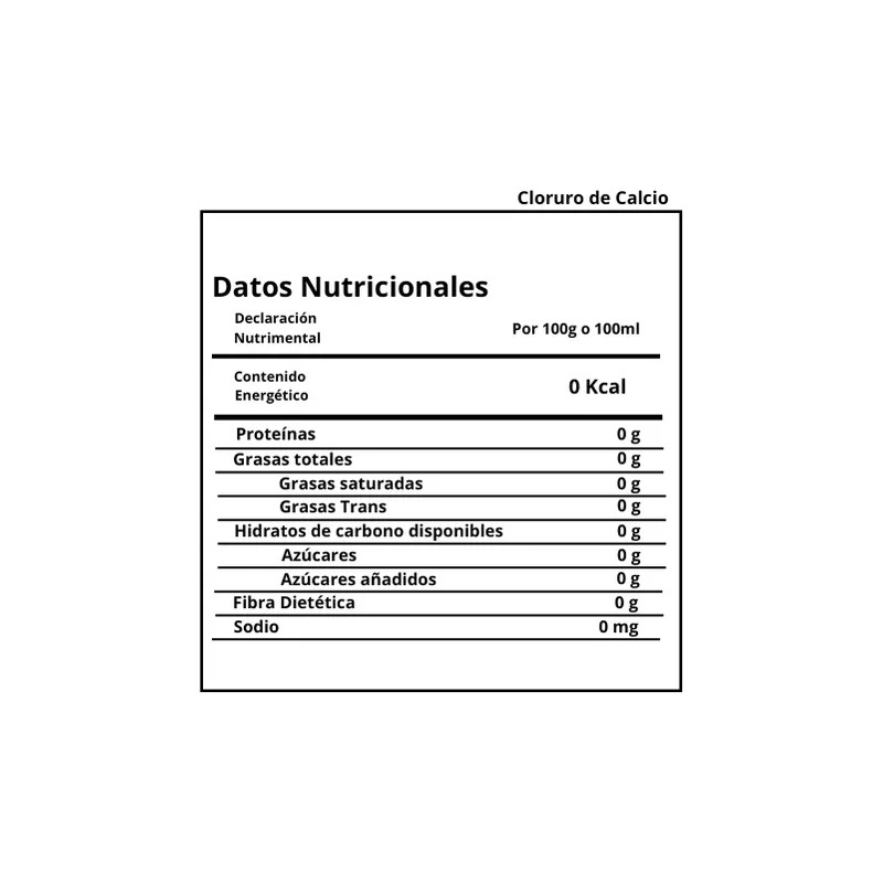 Cloruro De Calcio Grado Alimenticio 3 Kg
