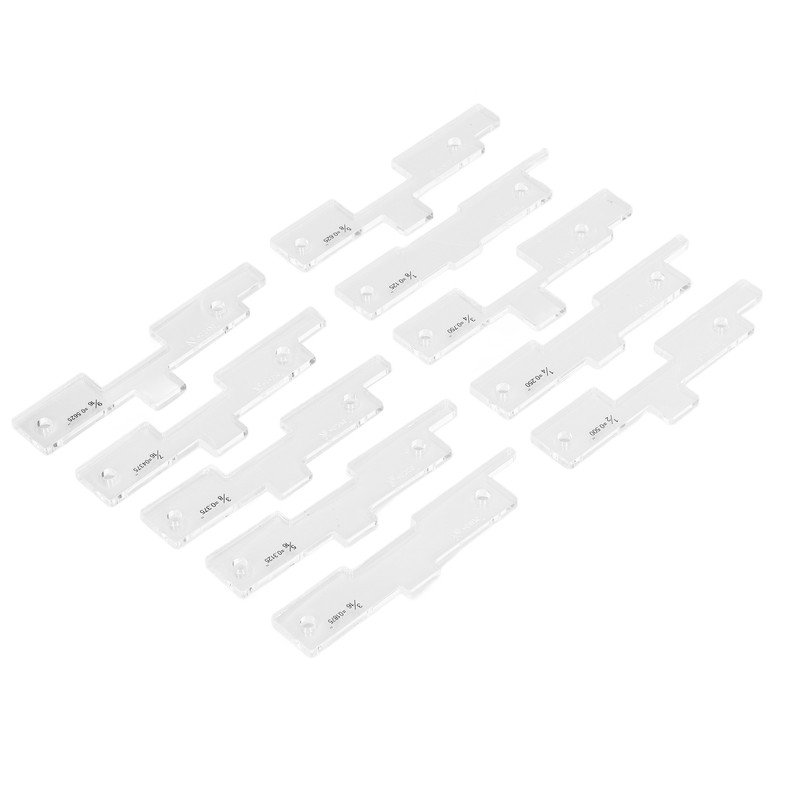 10PCS Router Table Set Up Bars Transparent Acrylic High Accuracy