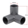 TA-VIGOR 10Pcs 20mm PVC Pipe Fittings, 3 Way Elbow Tee