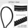 sourcing map BX109 EPDM V-Belt, Raw Edge Cogged Industrial Rubber