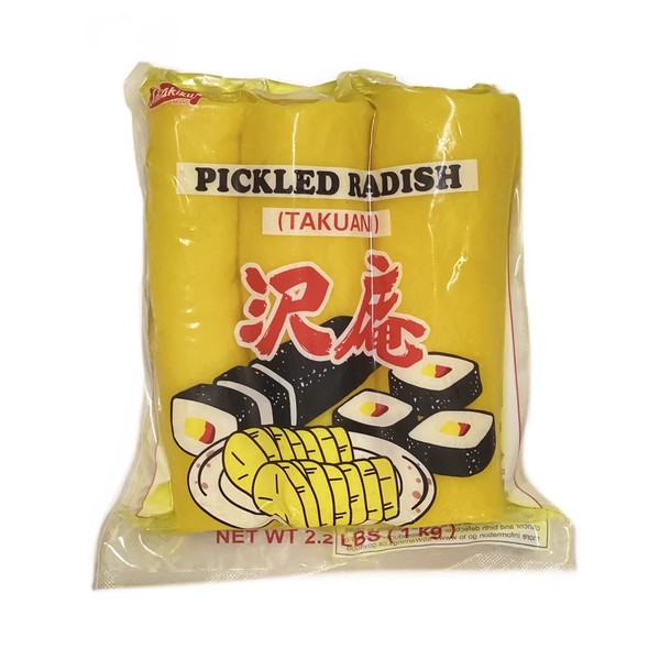 Shirakiku, Pickled Radish Takuwan (4-Piece), 2.2 Pound