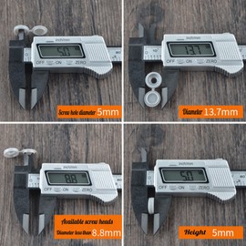 Hinged Screw Cover Caps,Plastic Screw Caps,Reusable Washable Flip Tops 50Pcs (S-Brown)