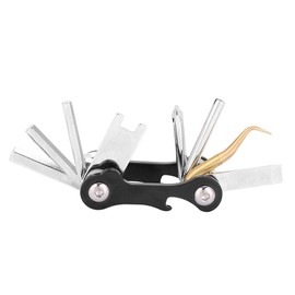 Tbest 8 in 1 Folding Multi-Functional Wrench for Scuba Divers, Metal, 8 in, Portable