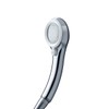SAN-EI Faucet Showerhead Rainy Metallic White [Approx. 50% Water Conservation
