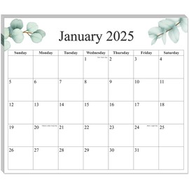 2025 Magnetic Refrigerator Calendar - 2025 Fridge Calendar Magnet Runs from January 2025 to June 2026, 18 Monthly Refrigerator Calendar with Greenery Designs - 13" x 11.5", Nature