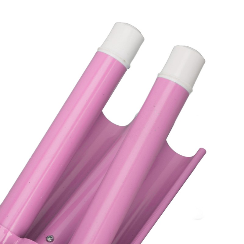3 Barrel Curling Iron Wand Ceramic Glaze Coating Adjustable Frizz