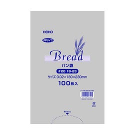 HEIKO 006721480 PP Bread Bags for 18-23, 100 Sheets (100 Sheets x 1 Bundle)
