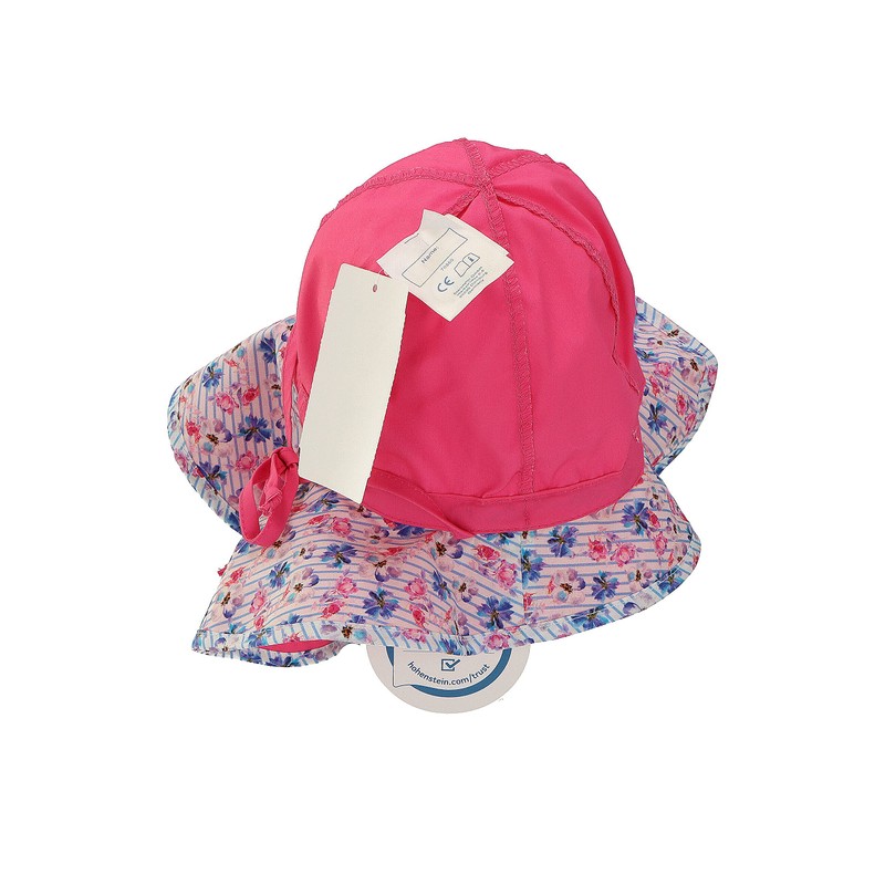 Sterntaler Girls' Sun Hat Blue Flower Hat, pink
