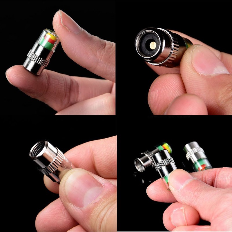 ANKI HAPPIGO 4Pcs 32-to-35 PSI Car Tire Pressure Monitor Valve