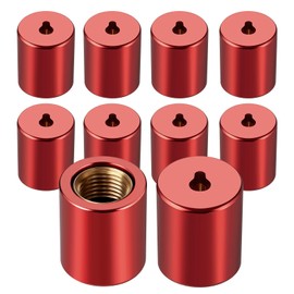 1/4" Pink Brass HVAC Locking Caps 10-Pack, Tamper-Proof Refrigerant
