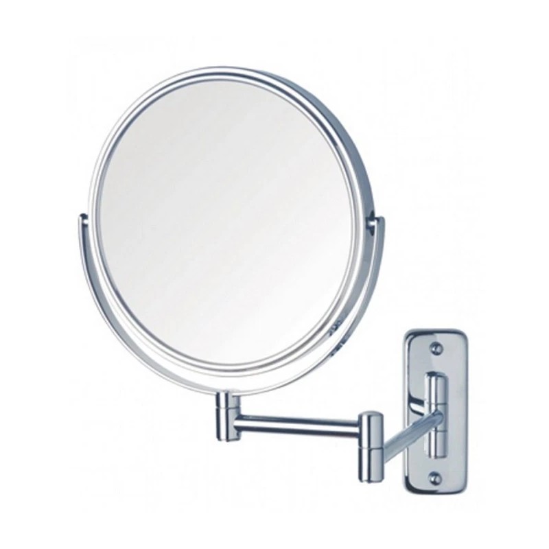 JERDON JP7808C Wall Mount Makeup Mirror with 8x Magnification, Chrome