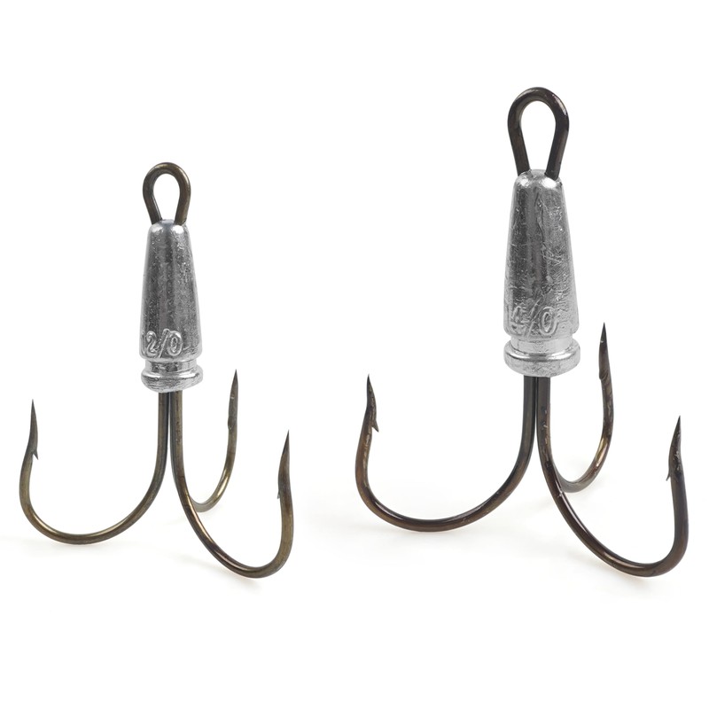 Sagging Hooks Snagging Weighted Treble Hooks,5pcs Weighted Treble Fishing Hook