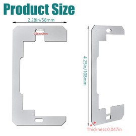 Metal Wall Plate Spacers,Flush Fit Device Leveling Plates,Electric Receptacle Spacers Shims for Fixing Walls Electrical Outlet and Boxes(10PCS)