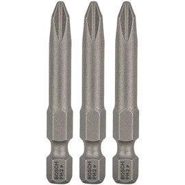 Bosch Pack of 3 Phillips Screwdriver Bits - Bit Size 0 x H 25 mm - 2607001506, 2607001528