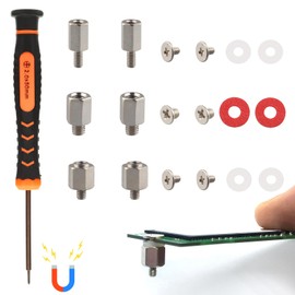 M.2 SSD Screws Set, PC M2 Nvme SSD Mounting Screws Spacer Screwdriver, Computer Screws Set for Asus Msi Gigabyte Motherboard
