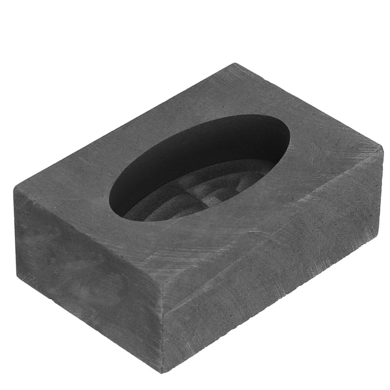 Graphite Casting Ingot Mold Oval High Purity Gold Silver Melting