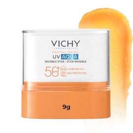 Vichy Capital Soleil UV-Aqua Stick Protector Solar Facial en Barra FPS50+ PA+++, Ideal para Reaplicación con Acabado Invisible,9g