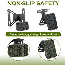 FRUXIO Adjustable Length and Height Gas and Brake Pedal Extenders are Steel and Rubber Construction,Non-Slip Safety,for Cars,Short Drivers Driving Cars,Go Karts