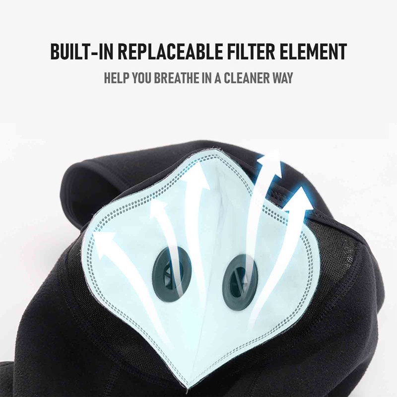 Balaclava Cycle Cap Thermal Face Cover with Breathing Valve in