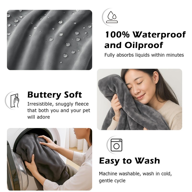 DOVIROS Waterproof Blanket for Bed Intimacy, Love Blanket Waterproof and