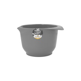 Birkmann, Colour Bowls, mixing and serving bowl, 1.5 litres, melamine bowl, scratch-resistant, stable, sustainable, matt, grey, 709331