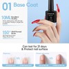 Coscelia Base e Top Coat Semipermanente, 10ML x 2 Base