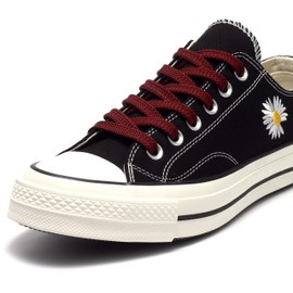 Shoemate Solid Color Thick Flat 5/16" Shoe Laces for Sneakers and Athletic Shoes, Shoe Strings, Dark Red, 58"(147cm) 11-AnHongSeSe THF-147-11