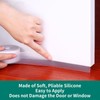 MILEQEE Under Door Draft Stopper,1.77in x 16.5FT,Bottom Door Sealer Strip,