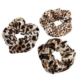LOVEF 24pcs Leopard Print Hair Bands Scrunchy Hair Ties Ropes Scrunchies for Women Hair Accessories