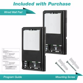 For LiftMaster 2 Garage Door Opener Remote Wired Wall Pad Panel for Liftmaster Chamberlain 78LM